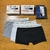 Kit Cueca TH Preto/Branco/Grafite
