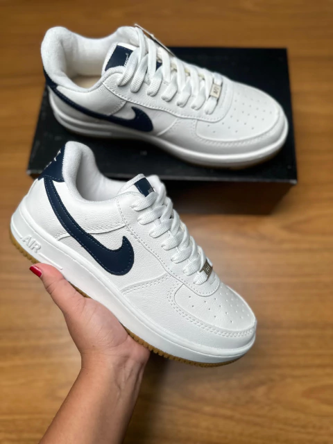 Tênis NK Air Force 1 Dt Azul Marinho Premium