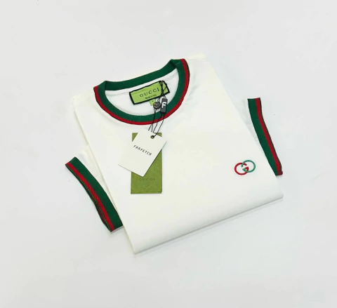 Camiseta Gucci Branco Ref03 Importada