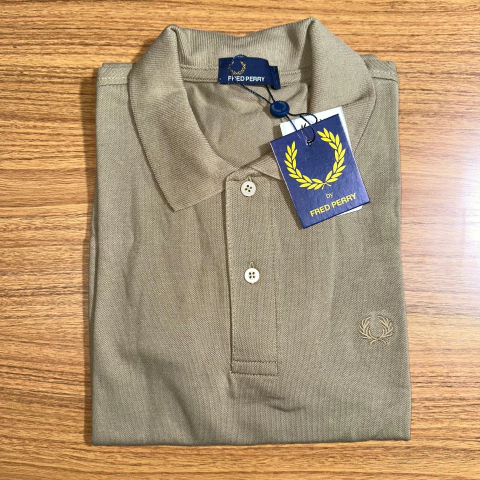 Camisa Polo Fred Perry Caqui C/ Elastano