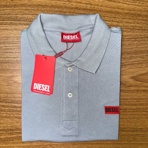 Camisa Polo DSL Ref03 Cinza C/ Elastano