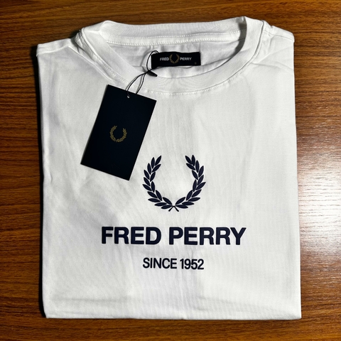 Camiseta Fred Perry Branco Importada