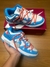 Tênis NK Dunk low dt celeste