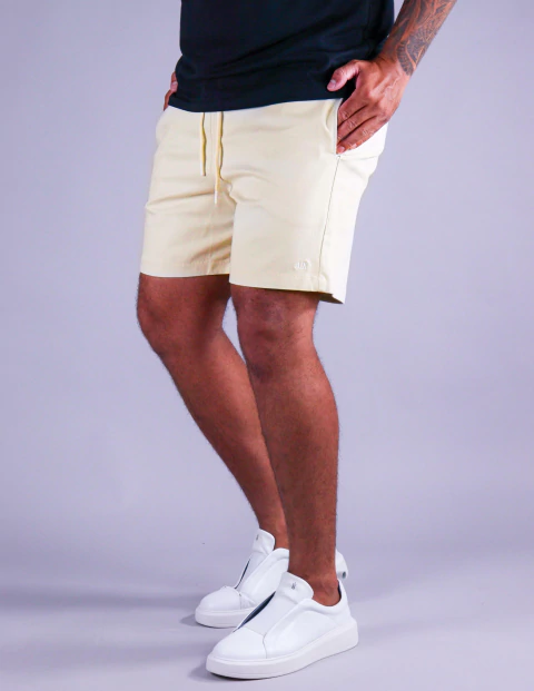 Short Sarja AX Bege Premium C/Elastano