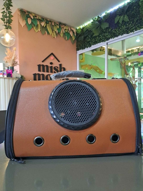 Bolso transportador capsula ecocuero