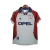 Camisa retro do Bayern de Munique 1998/1999, cinza e vermelha, com logotipo da Adidas e patrocinador Opel.
Camisa - 3 - Third - III - Cinza - Vermelha - Opel - Adidas - Jogador - Masculina - Masculino - 1998/1999 - Kit - Jersey - Player