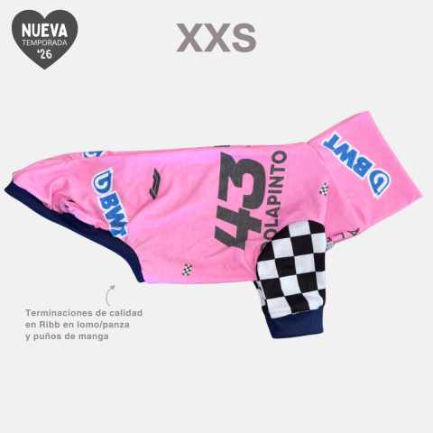 Prendas para Galgos pequeños - TALLE ESPECIAL - XXS - Pijama Modal Soft Colapinto con Mangas