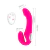 Vibrador com controle strapless - 19 x 2,9~3,6 cm - Duplo penetrador - As Fases