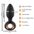 Plug anal rotativo e vibratório em silicone com 9 modos de vibração e rotação. Dimensões: 11,5 cm de comprimento, 6 cm de penetração e 3,5 cm de largura.