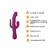 Vibrador Poderoso Cactão em tom roxo, com 12 modos de vibração e design inovador, ideal para estimulação simultânea.