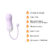 Ursinho vibrador em tom de lilás, com controle e cabo, ideal para estimulação clitoriana e vaginal, apresenta 10 modos de vibração.