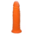 Pênis de borracha 14 x 3,4 cm - Laranja - Aroma de tangerina - comprar online