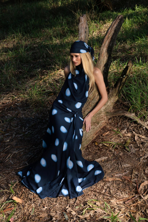 Vestido Chiara Mirtilo