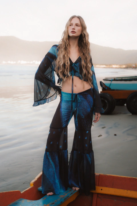 Conjunto Top Enya e Calça Nomad Índigo