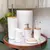 Kit Conjunto para Banheiro Bambu 6 Peças - Branco