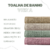 Toalha de Banho Avulsa 380g/M² - Cor : Marrom Claro - comprar online