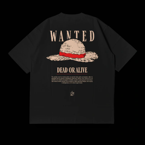 Street Oversized - Wanted (Preto)