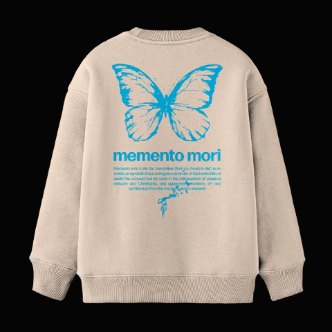 Moletom Crewneck - MEMENTO MORI (Off White) - comprar online
