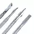 Kit 4 Espátulas Ponta Dupla Aço Inox Prateado - comprar online