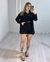 CONJUNTO MARANT ALFAIATARIA CAMISA E SHORT - PRETO - Loja LGS