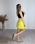 SHORT SAIA ALFAIATARIA FENDA E ZÍPER LATERAL - VERDE LIMA na internet
