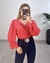 CROPPED DUNA MANGA BUFANTE TRANSPASSADO - ROSA CHICLETE