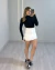 SHORT SAIA CARGO MARANT CÓS ALTO - OFF WHITE - comprar online