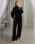 CONJUNTO MOLETINHO BLUSA E CALÇA PANTALONA - PRETO - Loja LGS