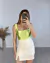 SHORT SAIA ALFAIATARIA FENDA E ZÍPER LATERAL - OFF WHITE na internet