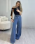 CALÇA JEANS MAX WIDE LEG CÓS ALTO LAVAGEM MÉDIA - comprar online