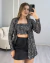 CONJUNTO PAETÊ CROPPED CARDIGAN MANGA LONGA - CHUMBO - loja online