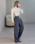 CALÇA PANTALONA VÍRGINIA ALFAIATARIA MARANT CÓS DUPLO - CINZA