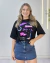 CROPPED CAMISETINHA ALGODÃO ESTAMPA COUNTRY - PRETO - comprar online
