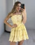 VESTIDO CURTO LAISE AMARRAÇÃO NA ALÇA ZÍPER ATRÁS - AMARELO - Loja LGS
