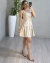 VESTIDO CURTO VISCOLINHO ALÇA LARGA BOTÕES FAKE - NUDE - comprar online