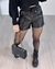 SHORT CURTO COURO ECOLÓGICO ELÁSTICO - PRETO - comprar online