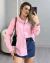 CAMISA ALGODÃO MANGA LONGA BOTÕES FRONTAL - ROSA - comprar online
