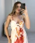 VESTIDO MIDI VISCOLINHO AJUSTE NA ALÇA DETALHE NÓ ESTAMPADO - OFF WHITE na internet
