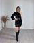 VESTIDO CURTO PAETÊ NULA MANGA - PRETO - loja online
