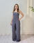 CONJUNTO MARANT ALFAIATARIA BLUSA TOMARA QUE CAIA DETALHE BOTÕES E PANTALONA - CINZA - comprar online