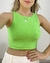 CROPPED SUPLEX GOLA REDONDA SEM MANGA - VERDE NEON