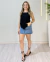 CROPPED LENÇO CREPE DUNA AMARRAÇÃO NO PESCOÇO E COSTAS - PRETO na internet
