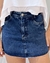 SHORT SAIA JEANS SEM ELASTANO LAVAGEM ESCURA BARRA DESFIADA - Loja LGS