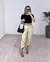 CALÇA ALFAIATARIA COM CINTO REMOVIVEL - NUDE