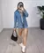 MAX JAQUETA JEANS LAVAGEM CLARA FECHAMENTO COM BOTÕES - comprar online