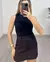 SHORT SAIA ALFAIATARIA RISCA DE GIZ - PRETO