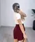 SHORT ALFAIATARIA COM CINTO REMOVÍVEL - MARSALA na internet