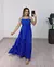 VESTIDO MIDI VISCOLINHO ESTAMPADO AMARRAÇÃO COSTAS - AZUL