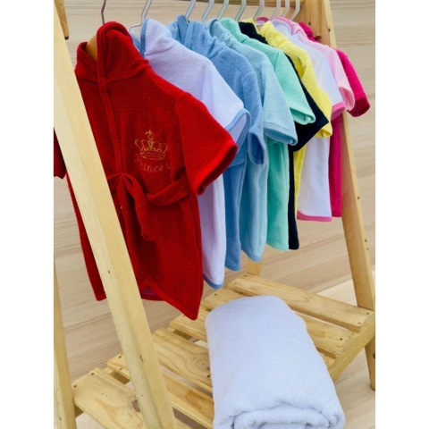 Roupão de Banho para Bebê com Manga e com Capuz - comprar online