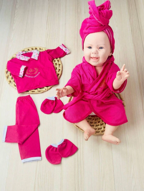 Kit Pagão RN + Toalha de Banho + Roupão c/ Capuz Menina